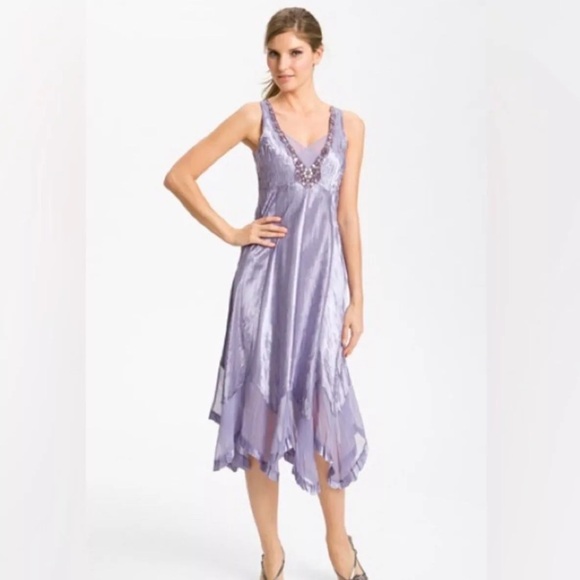 Komarov Asymmetrical Dress with Beaded Embellishments & Matching Jacket - Picture 2 of 16